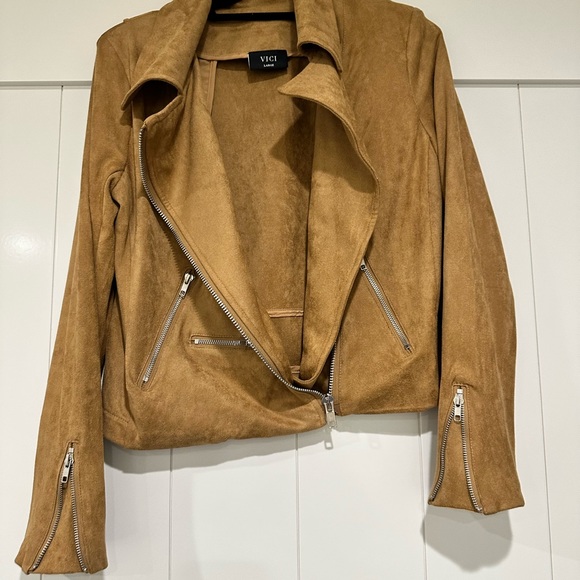 VICI Faux Leather Moto Jacket - SIZE LARGE - Picture 3 of 6